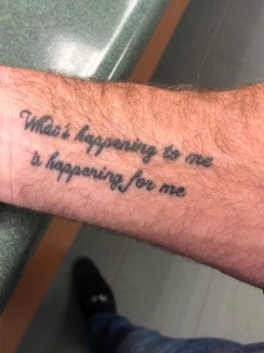 What's happening to me is happening for me